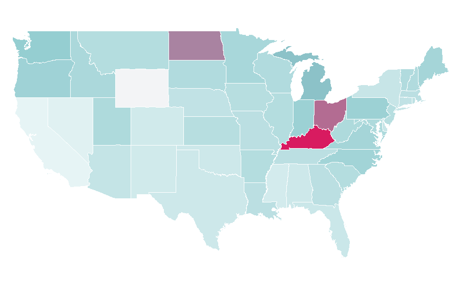 Affinity by region — Jif (peanut butter), United States