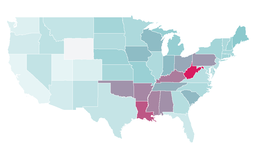 Affinity by region — Jim Duggan, United States