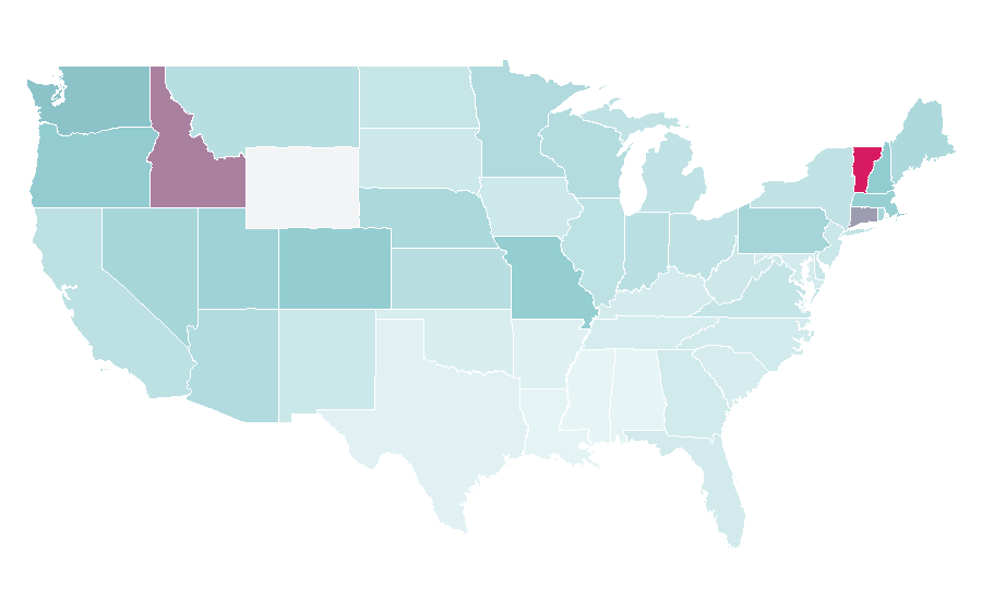 Affinity by region — Jim Jefferies, United States