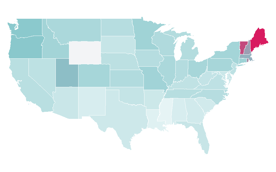 Affinity by region — Jimmy Carr, United States