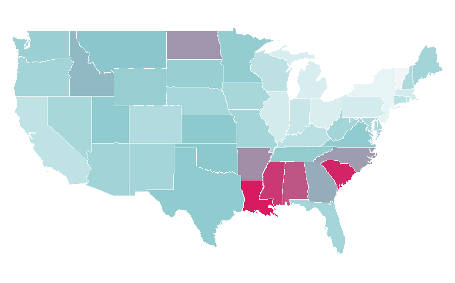Affinity by region — Jimmy Dean Sausage, United States