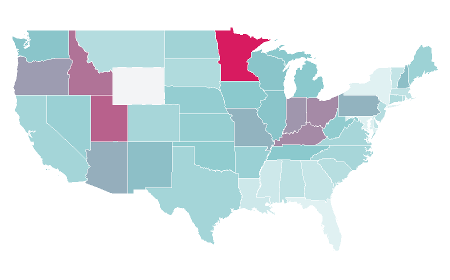 Affinity by region — Jingle All the Way, United States