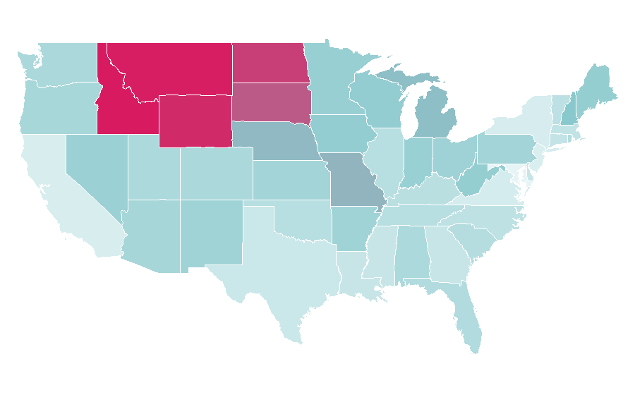 Affinity by region — JM Bullion, United States