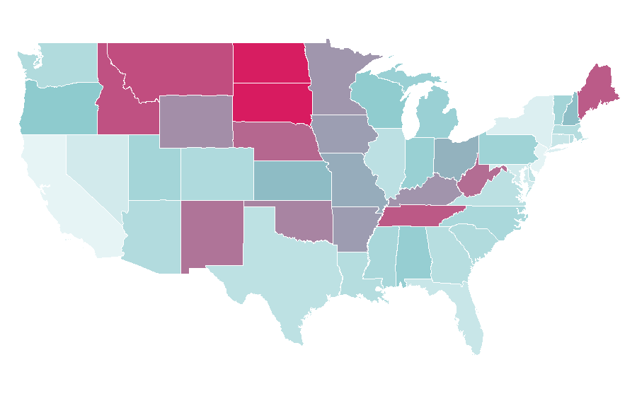 Affinity by region — Jo Dee Messina, United States