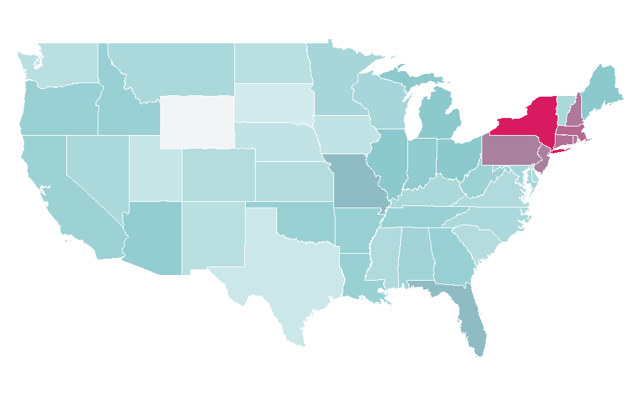 Affinity by region — Joan Rivers, United States