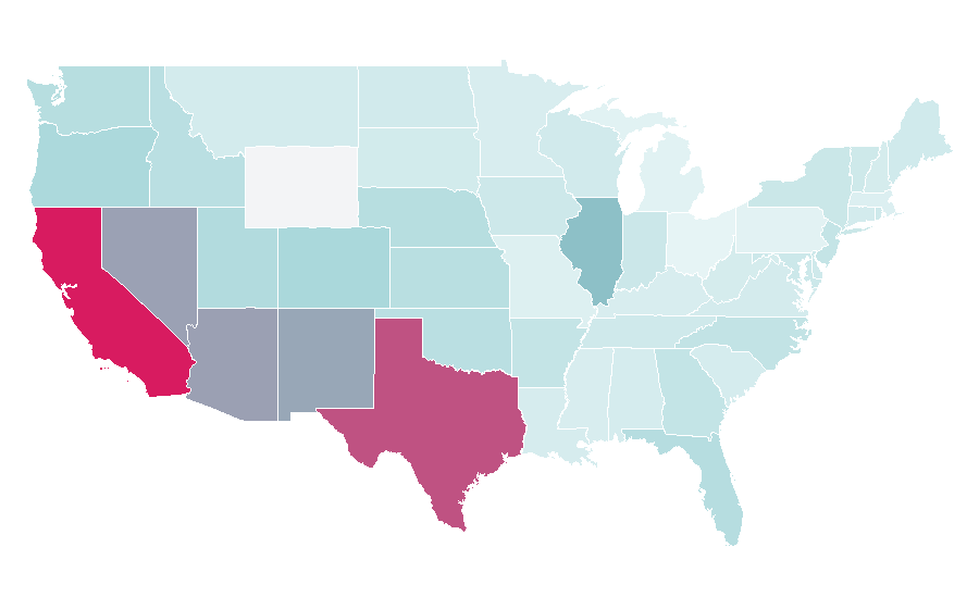 Affinity by region — Joan Sebastian, United States