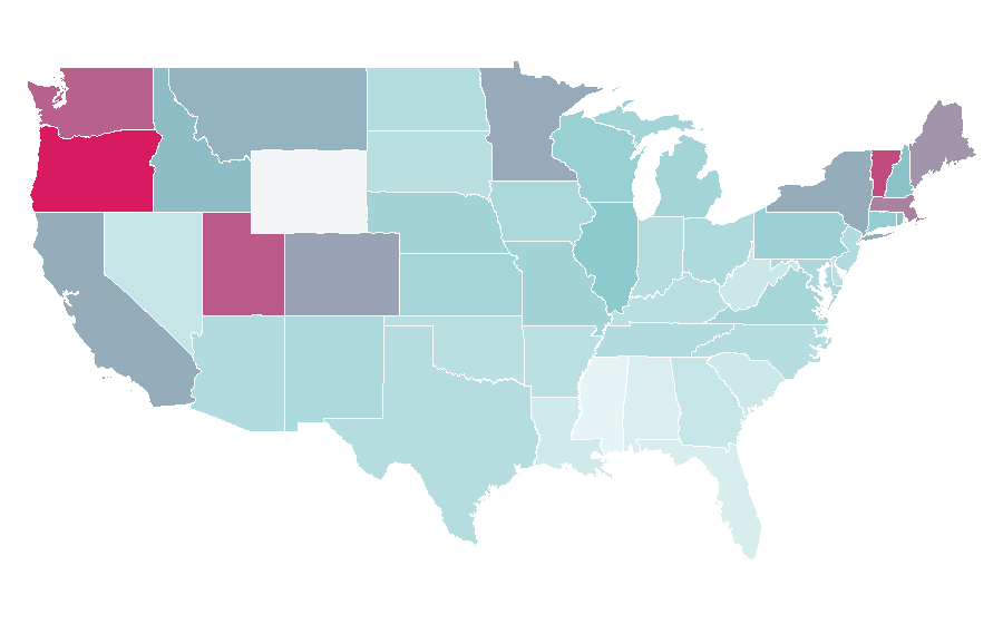 Affinity by region — Joanna Newsom, United States