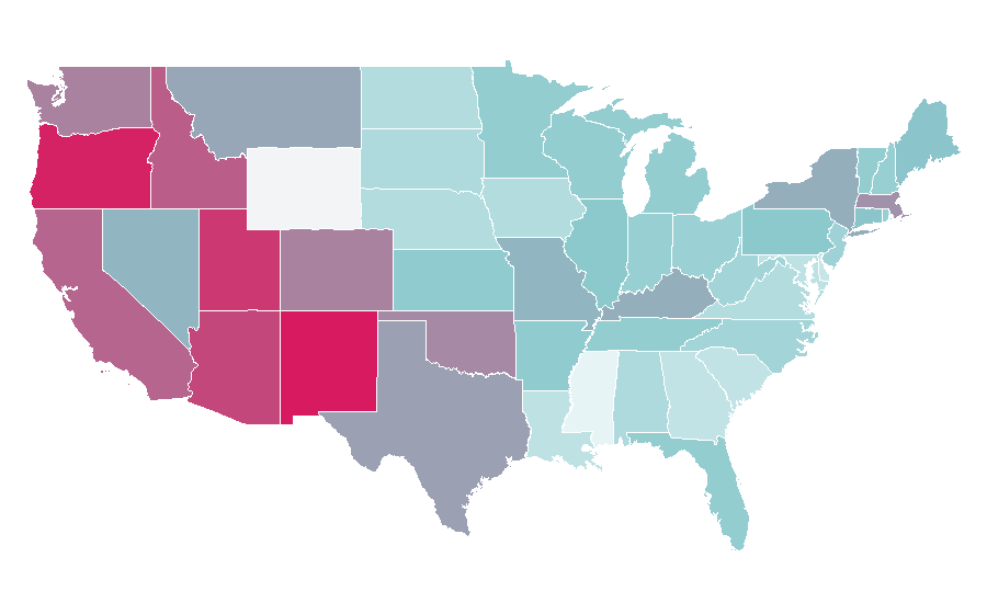 Affinity by region — Joaquin Phoenix, United States