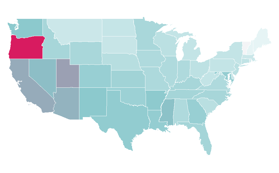Affinity by region — Jobs (film), United States