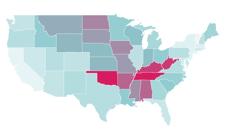 Affinity by region — Joe Diffie, United States