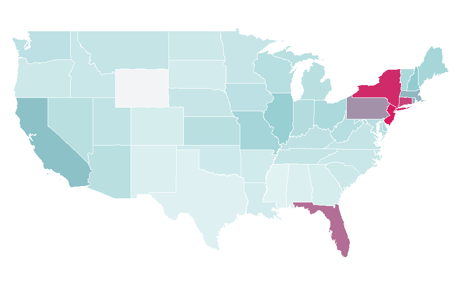 Affinity by region — Joe DiMaggio, United States