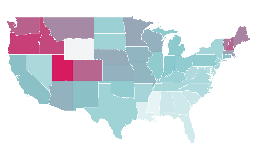 Affinity by region — Joe Lo Truglio, United States