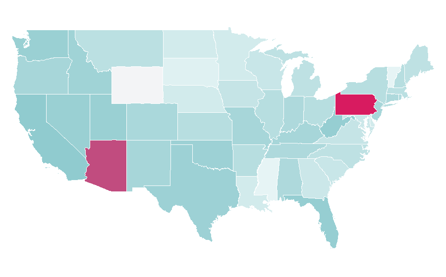 Affinity by region — Joe Manganiello, United States