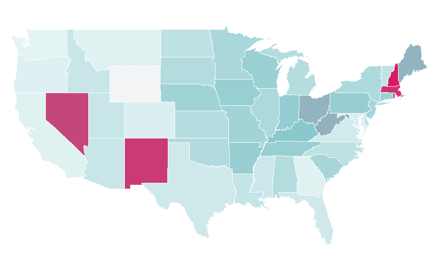 Affinity by region — Joey McIntyre, United States