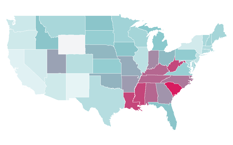 Affinity by region — John B, United States