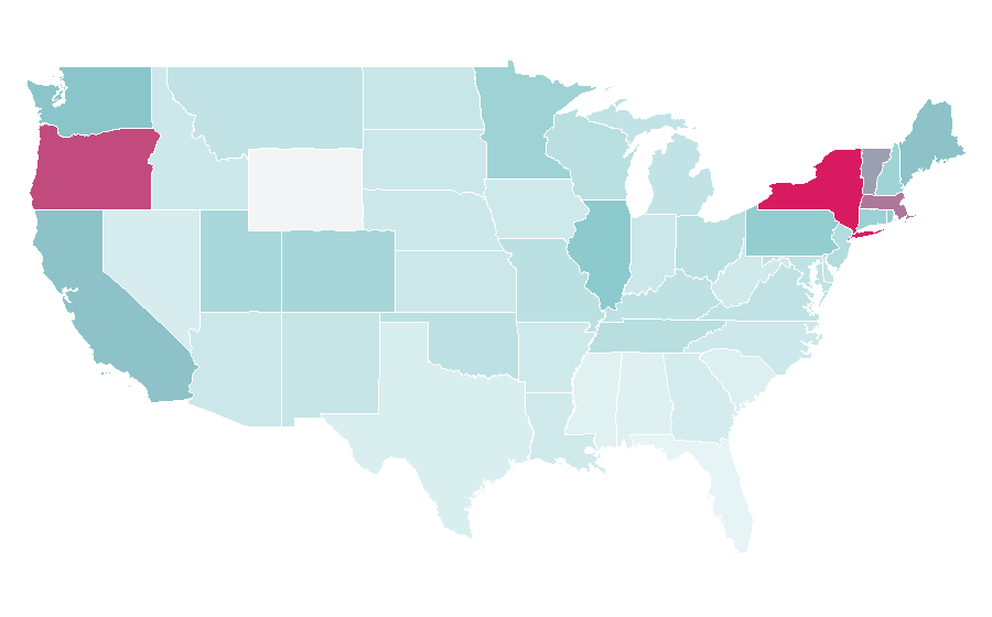 Affinity by region — John Cale, United States