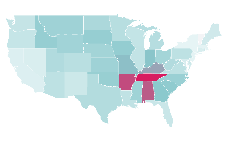 Affinity by region — John Crist, United States