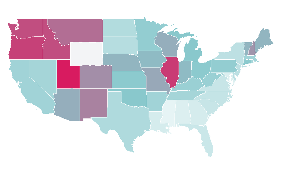 Affinity by region — John Cusack, United States