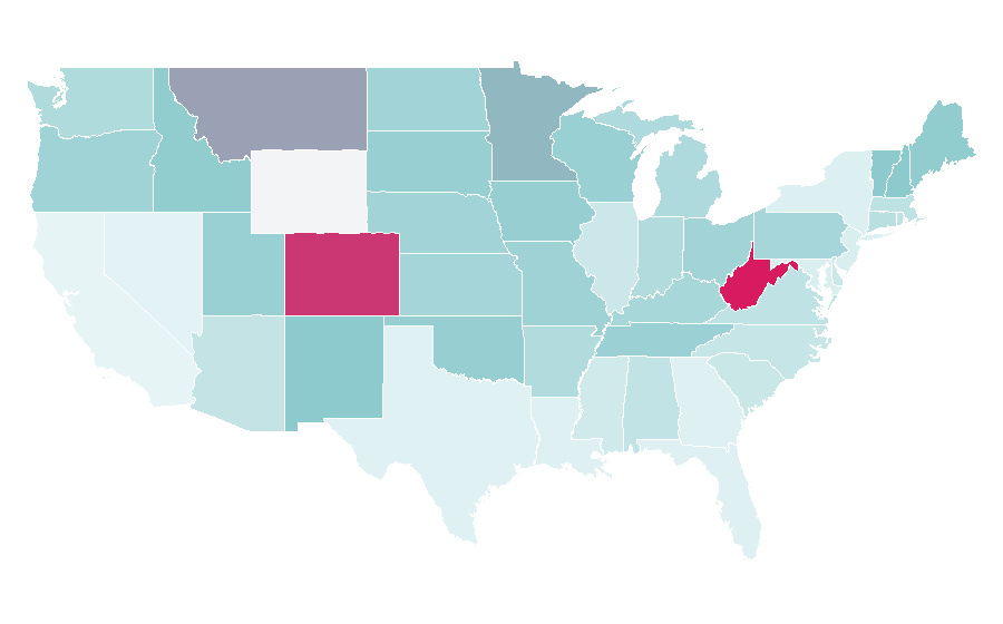 Affinity by region — John Denver, United States