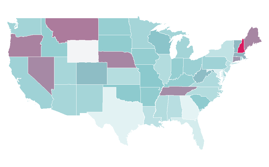 Affinity by region — John Fogerty, United States