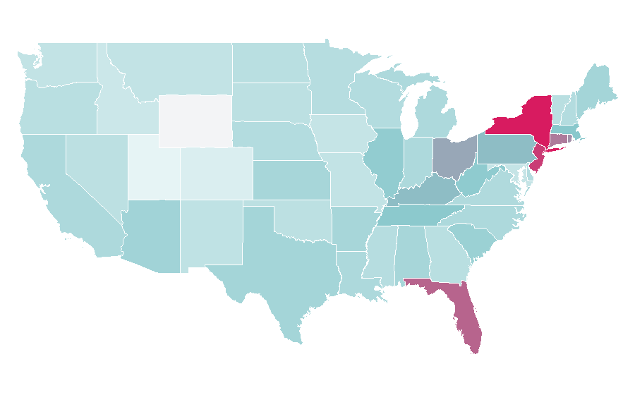 Affinity by region — John Frieda, United States