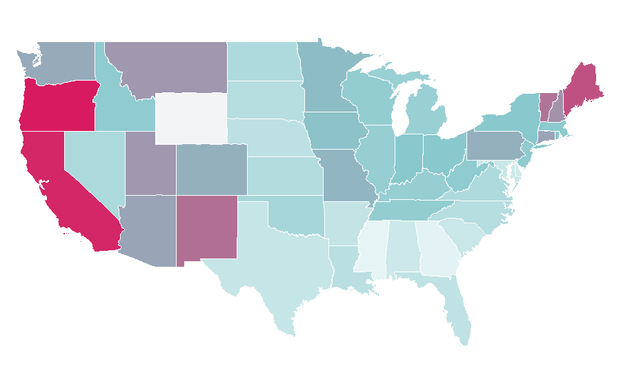 Affinity by region — John Frusciante, United States