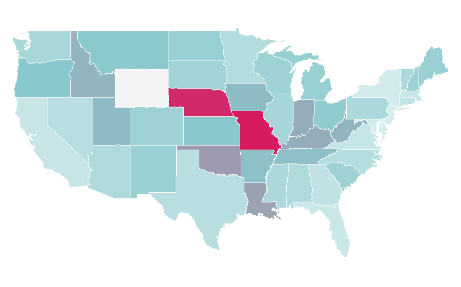 Affinity by region — John Goodman, United States