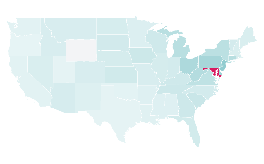 Affinity by region — John Harbaugh, United States