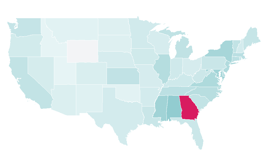 Affinity by region — John Lewis (department store), United States
