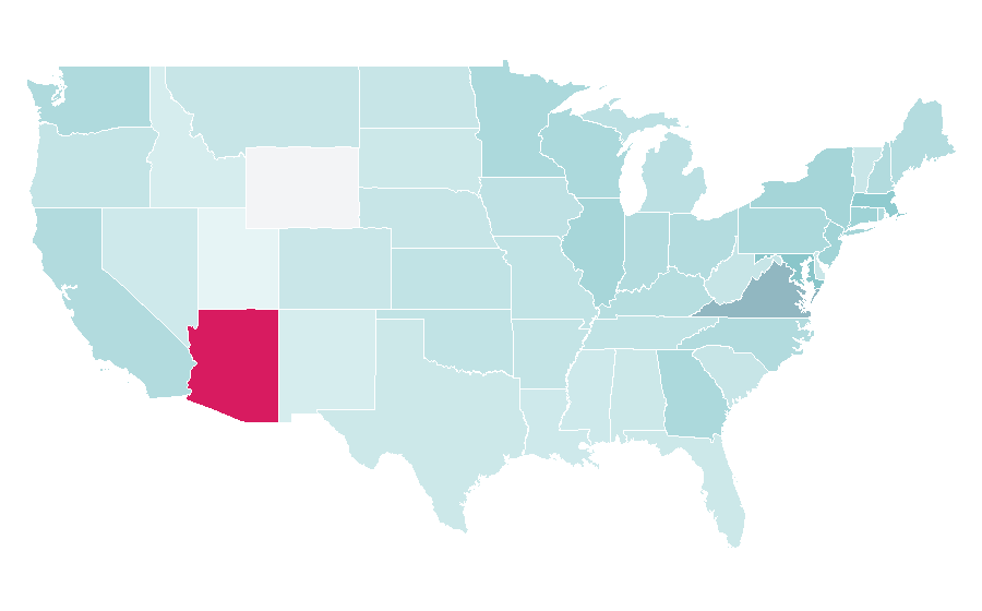 Affinity by region — John McCain, United States