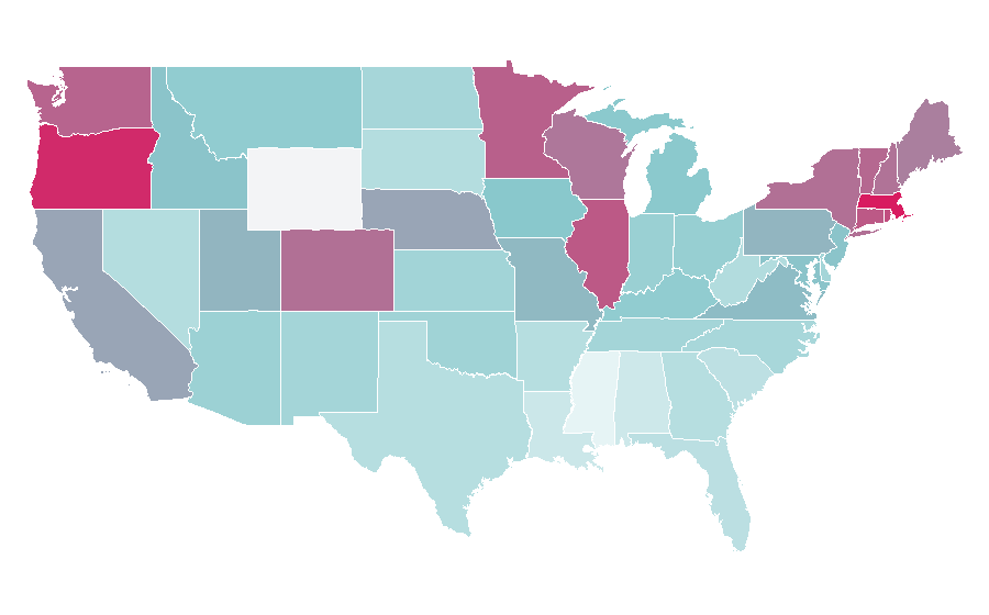 Affinity by region — John Mulaney, United States
