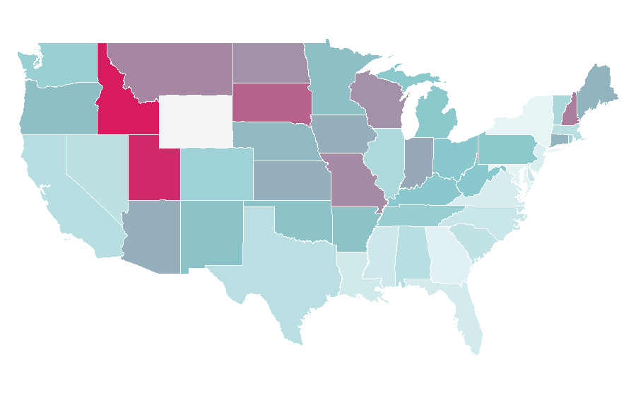 Affinity by region — John Ratzenberger, United States