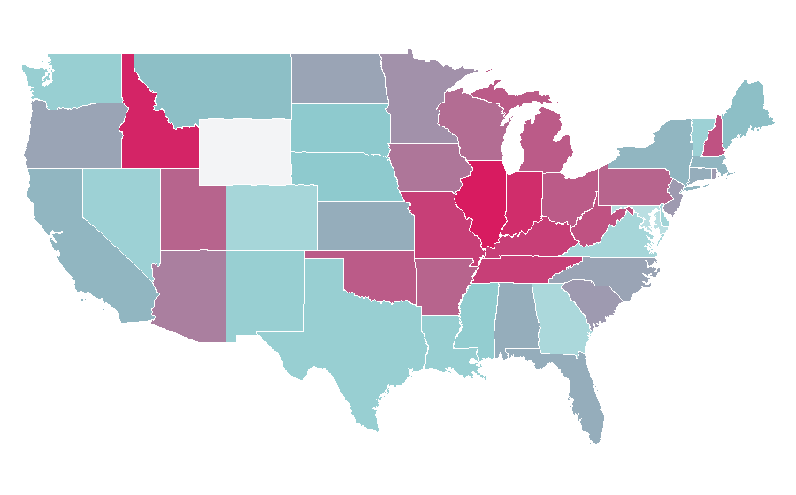 Affinity by region — John Stamos, United States