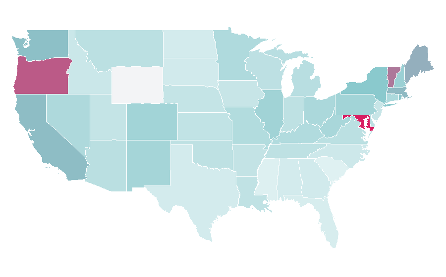 Affinity by region — John Waters, United States
