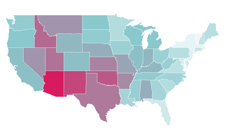 Affinity by region — John Wick 2, United States