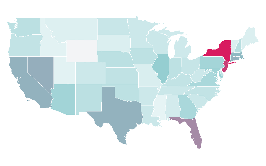Affinity by region — Johnnie Walker, United States