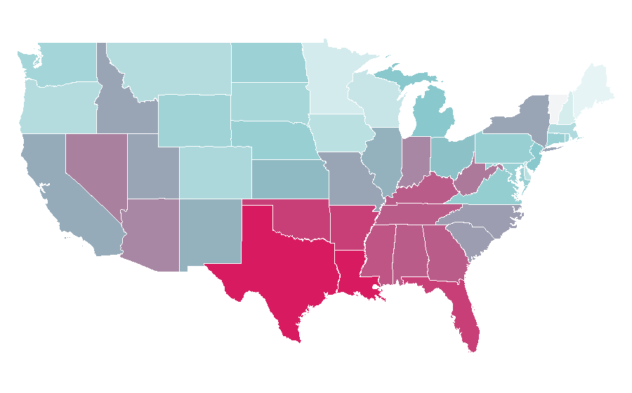 Affinity by region — Johnny Bravo, United States