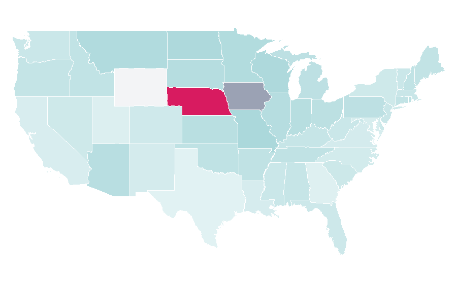 Affinity by region — Johnny Carson, United States
