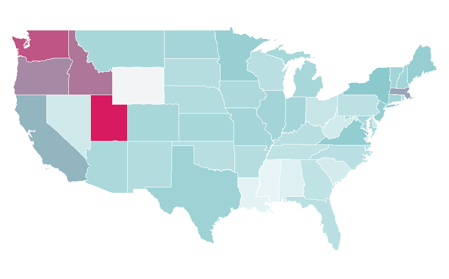 Affinity by region — Johnny English, United States
