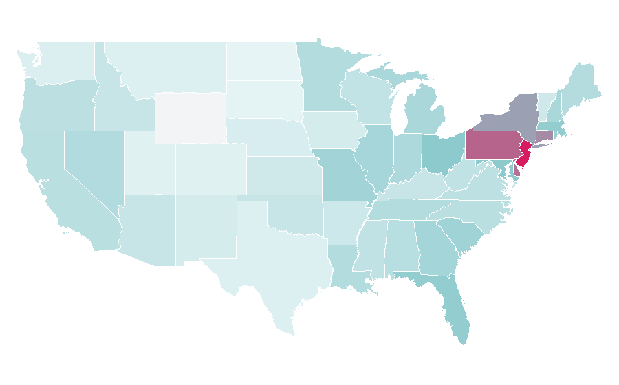 Affinity by region — Johnny Mathis, United States