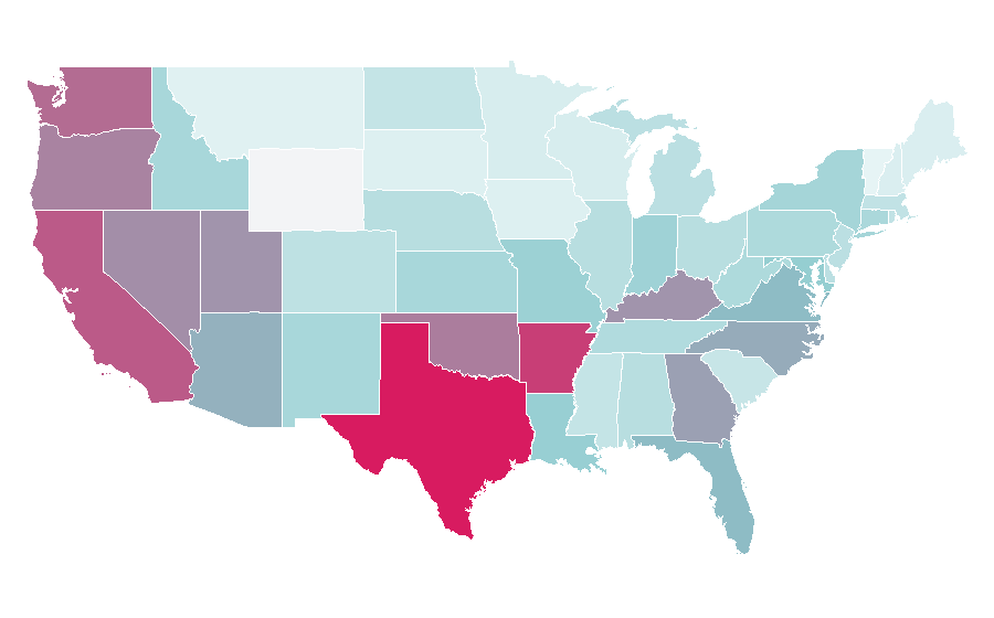 Affinity by region — JoJo's Bizarre Adventure, United States