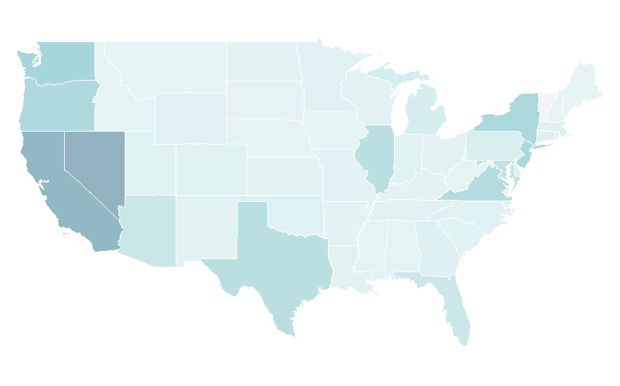 Affinity by region — Jollibee, United States