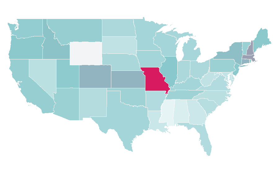 Affinity by region — Jon Hamm, United States