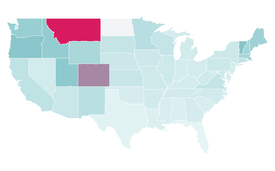 Affinity by region — Jon Krakauer, United States