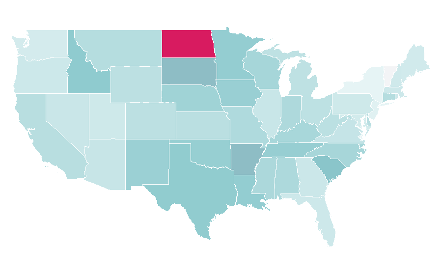 Affinity by region — Jon Pardi, United States