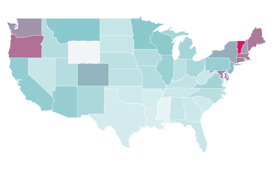 Affinity by region — Jon Stewart, United States