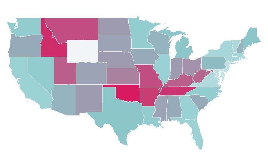 Affinity by region — Jon Voight, United States