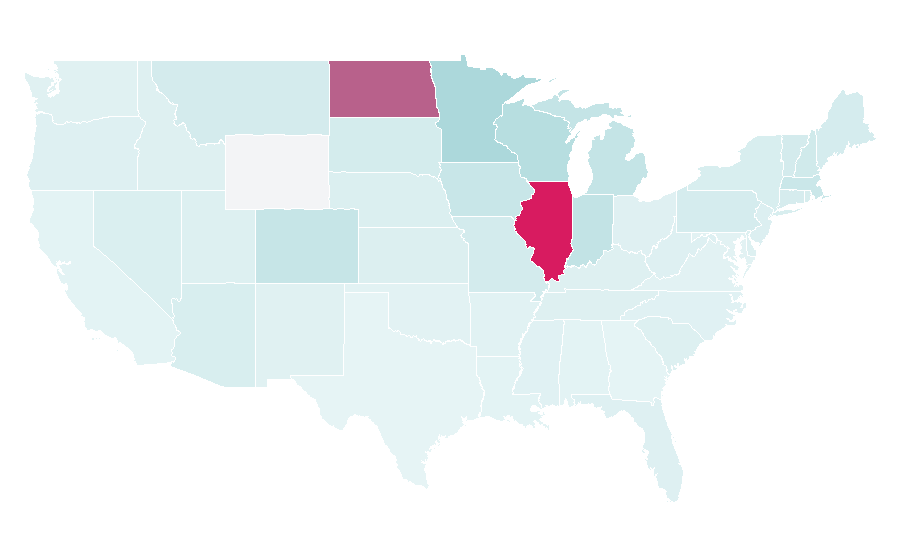 Affinity by region — Jonathan Toews, United States