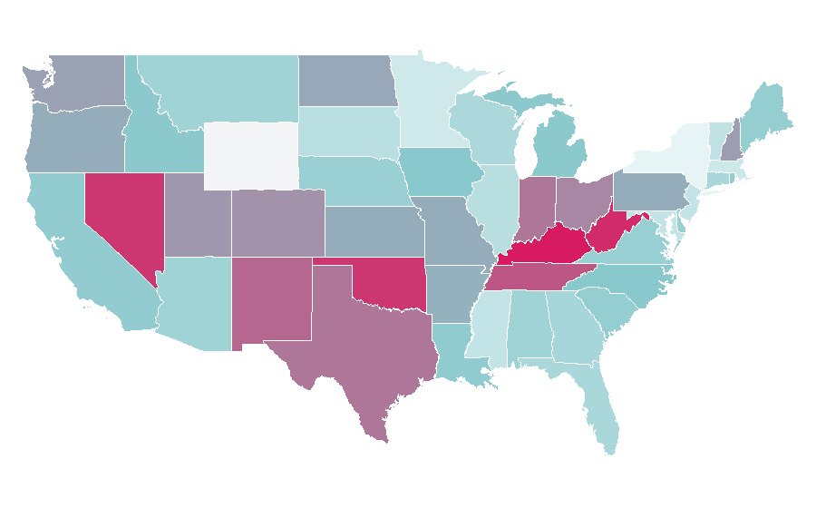 Affinity by region — Jonny Craig, United States