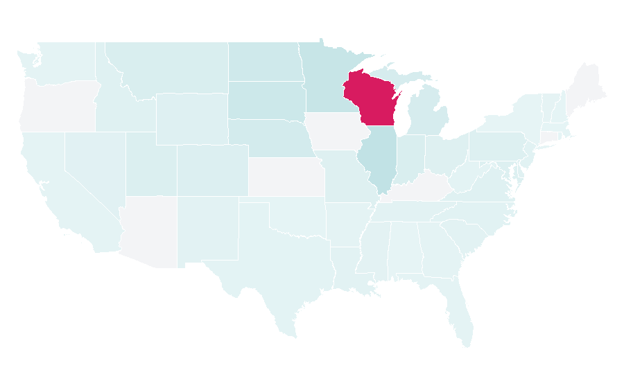 Affinity by region — Jordan Love, United States